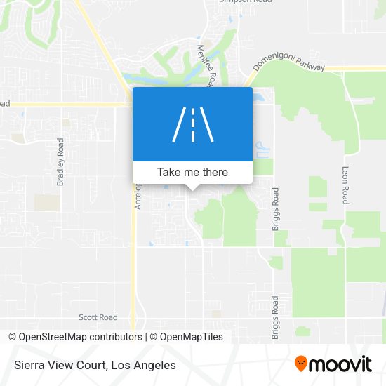 Sierra View Court map