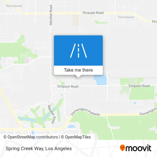 Spring Creek Way map