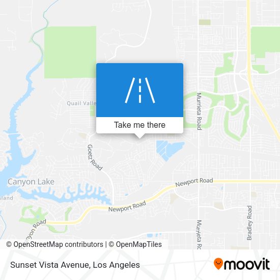 Mapa de Sunset Vista Avenue