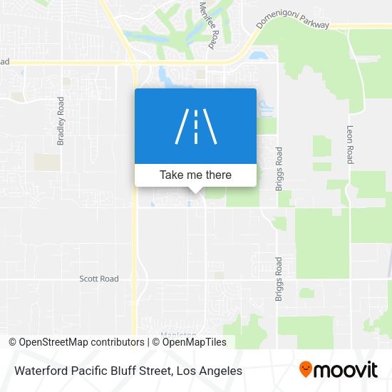 Waterford Pacific Bluff Street map