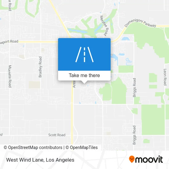 West Wind Lane map