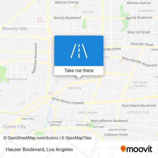 Hauser Boulevard map