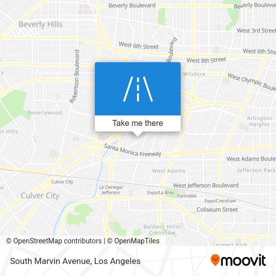 South Marvin Avenue map