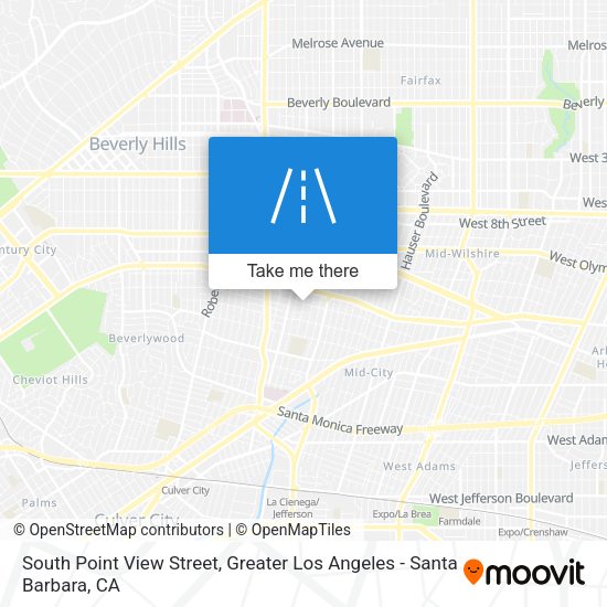 Mapa de South Point View Street