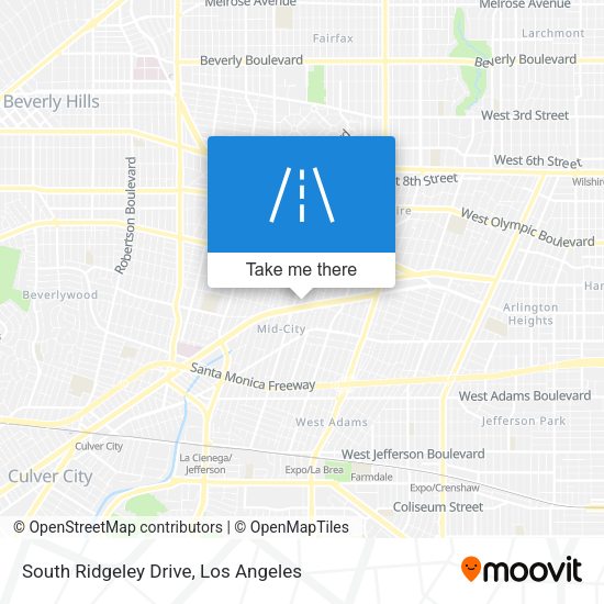 South Ridgeley Drive map