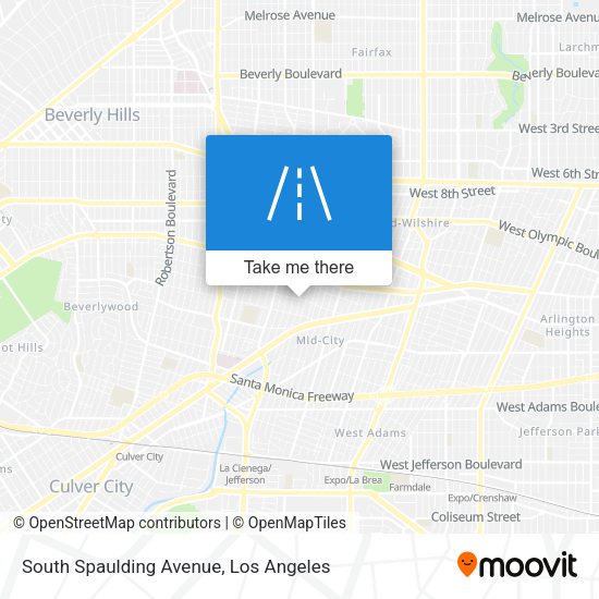 South Spaulding Avenue map