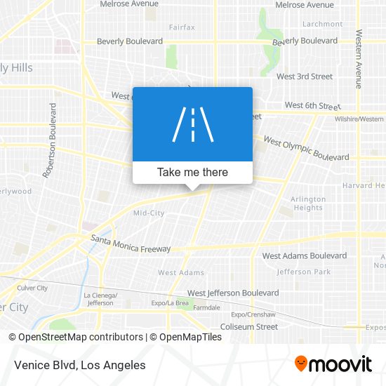 Venice Blvd map