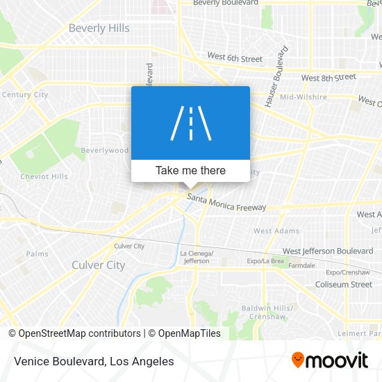 Mapa de Venice Boulevard