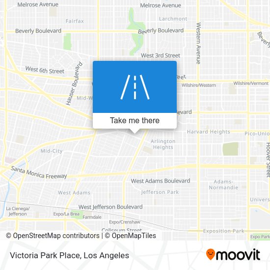 Victoria Park Place map