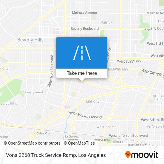 Vons 2268 Truck Service Ramp map
