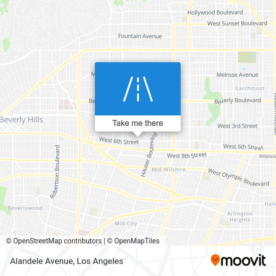 Mapa de Alandele Avenue