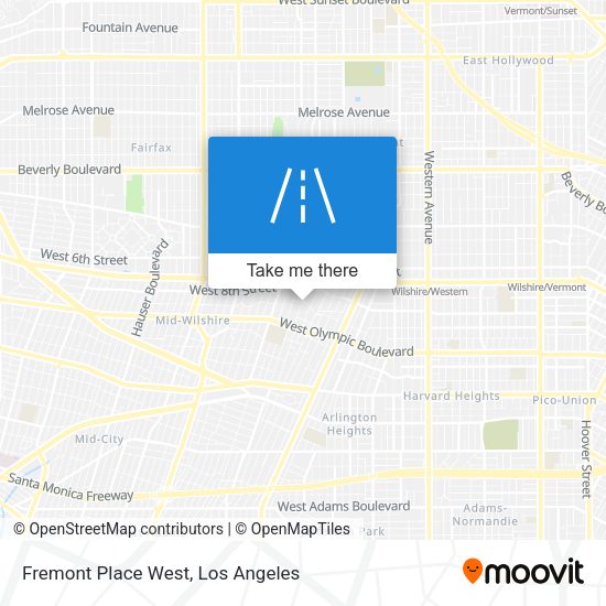 Fremont Place West map