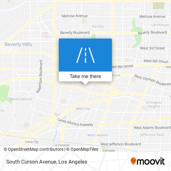 Mapa de South Curson Avenue