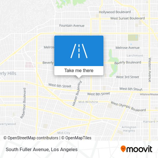 South Fuller Avenue map