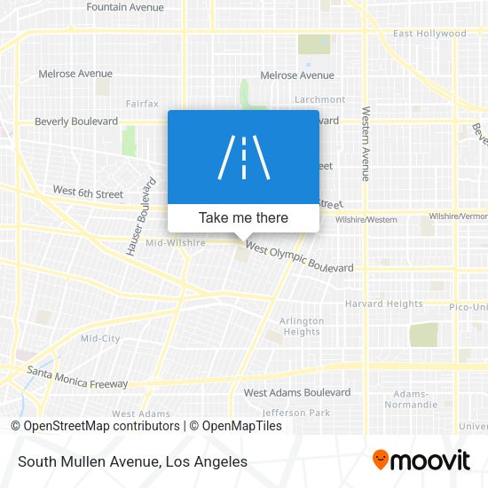 South Mullen Avenue map
