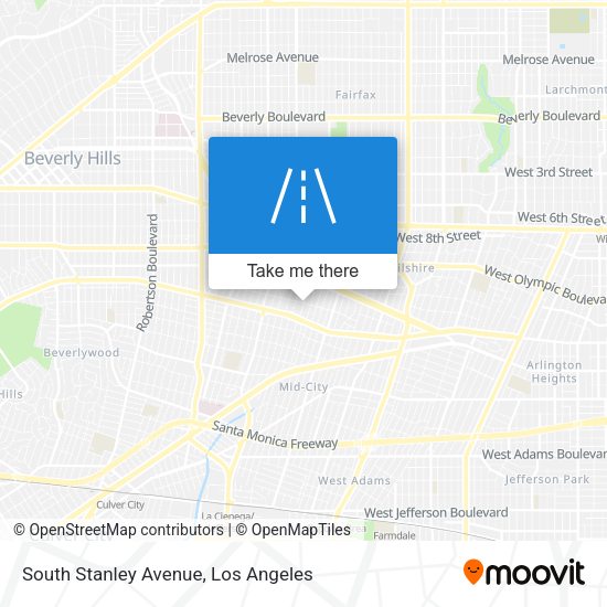 South Stanley Avenue map