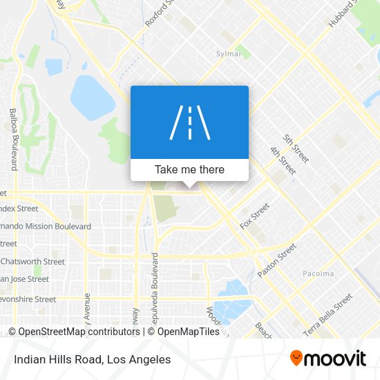 Mapa de Indian Hills Road