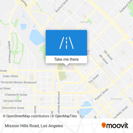 Mission Hills Road map
