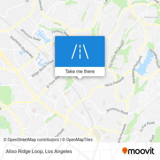 Aliso Ridge Loop map