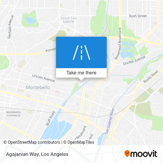 Mapa de Agajanian Way