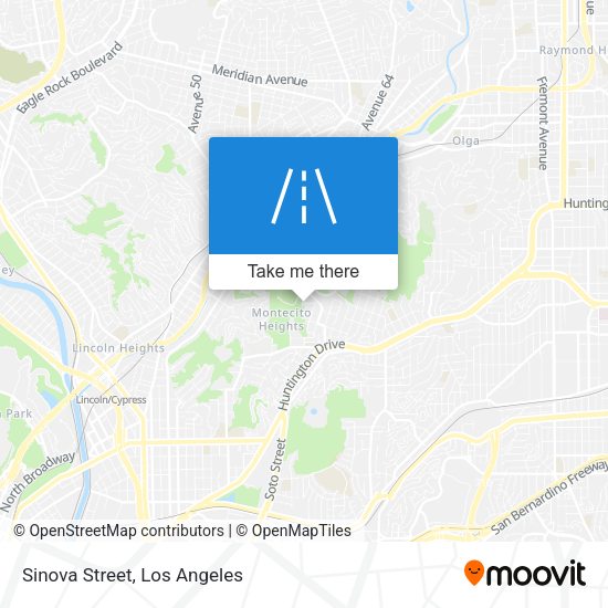 Mapa de Sinova Street