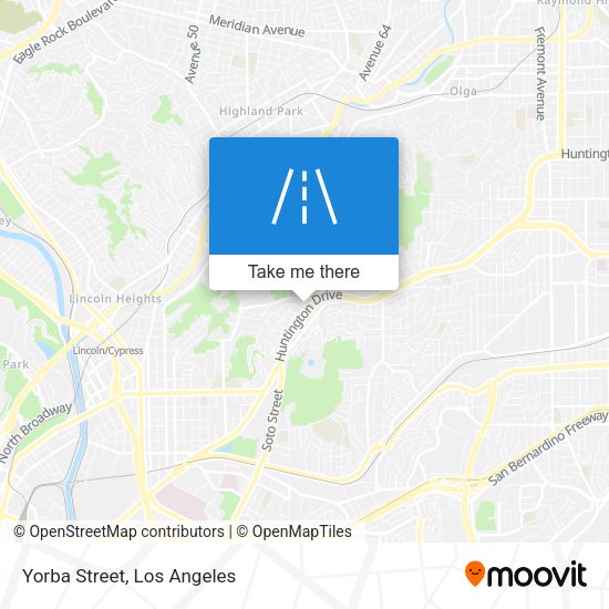 Mapa de Yorba Street