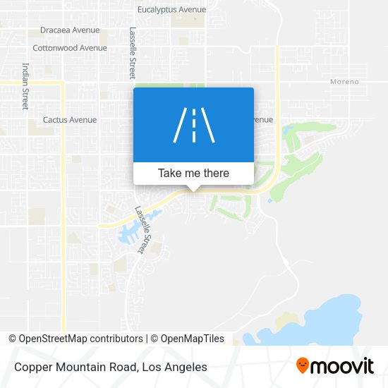 Copper Mountain Road map