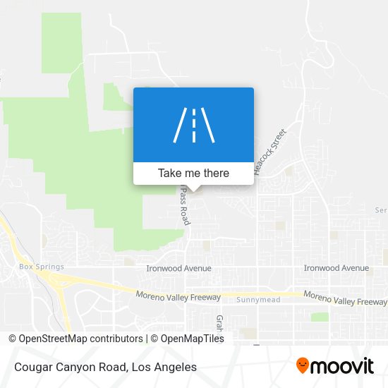 Cougar Canyon Road map