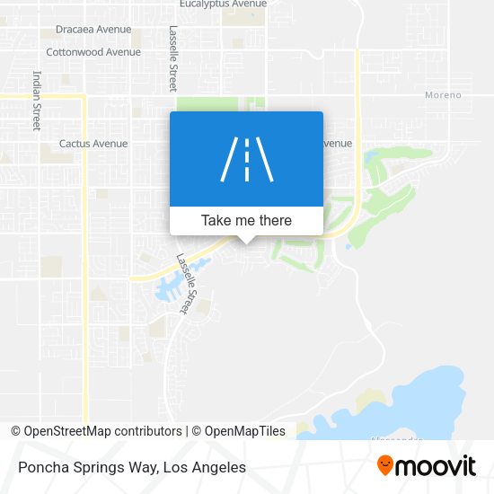 Poncha Springs Way map