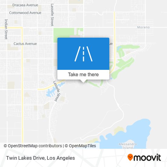 Twin Lakes Drive map