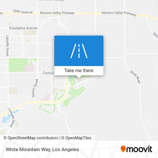 White Mountain Way map