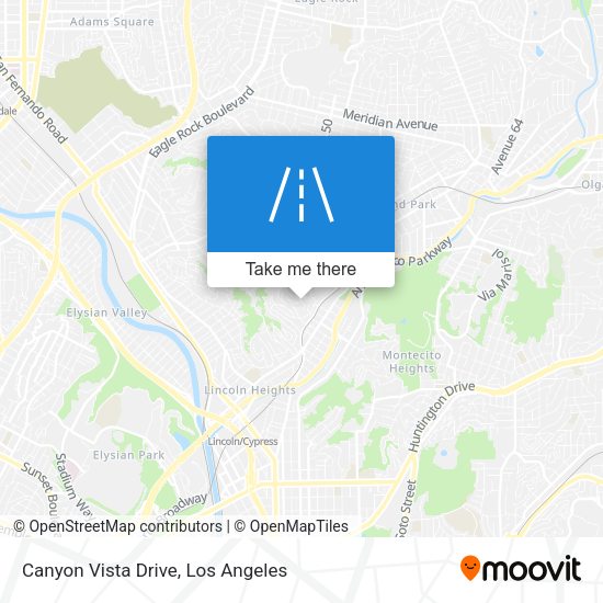 Canyon Vista Drive map