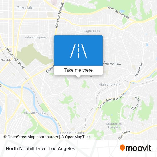 North Nobhill Drive map