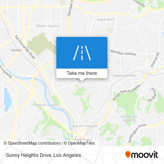 Sunny Heights Drive map