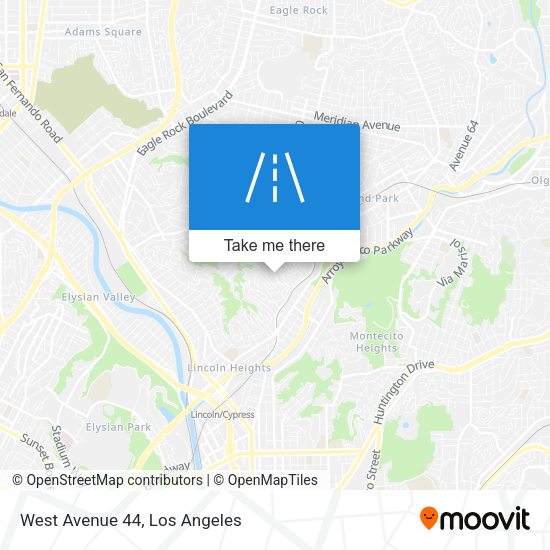 Mapa de West Avenue 44