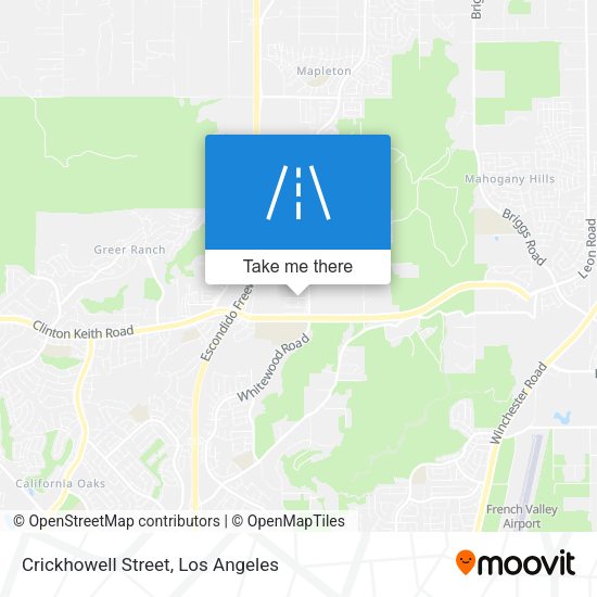Mapa de Crickhowell Street
