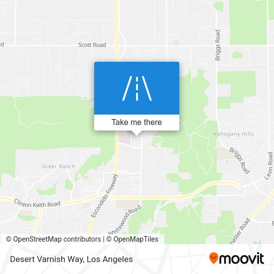 Desert Varnish Way map