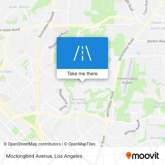 Mockingbird Avenue map