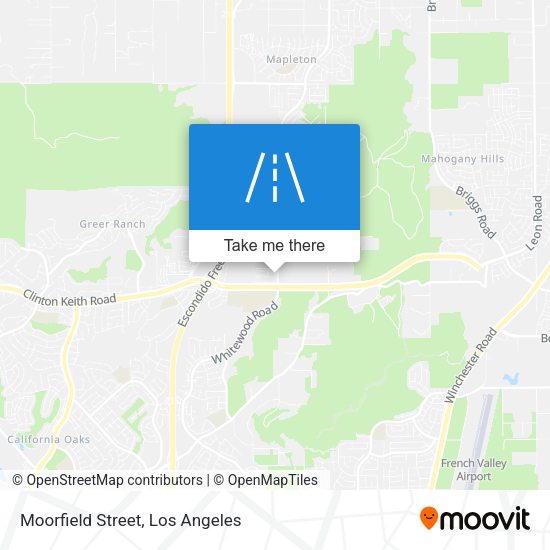 Moorfield Street map
