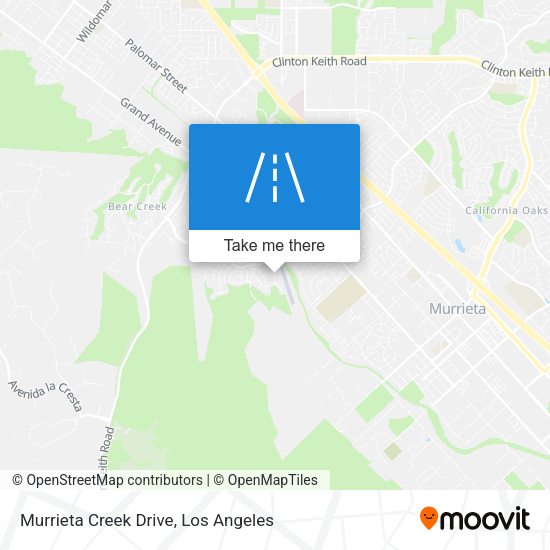 Murrieta Creek Drive map