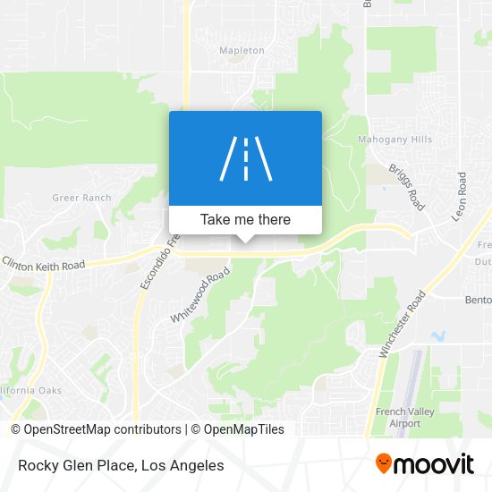 Rocky Glen Place map