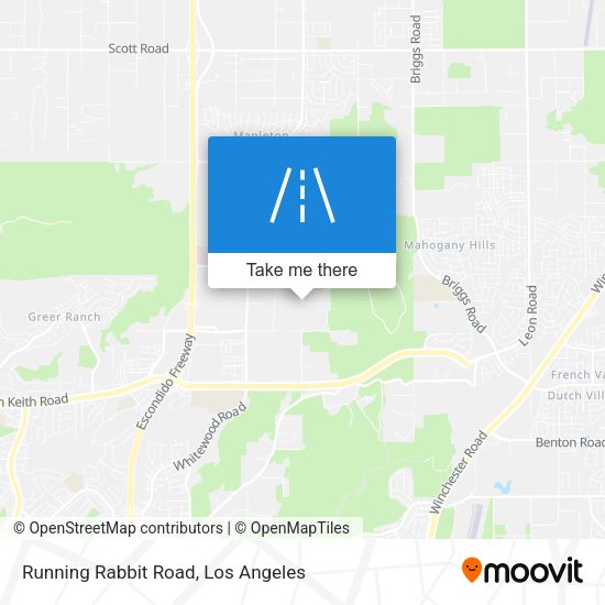 Mapa de Running Rabbit Road