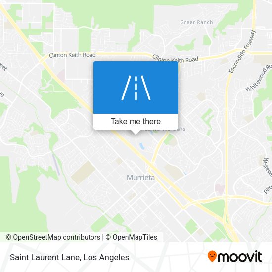 Mapa de Saint Laurent Lane