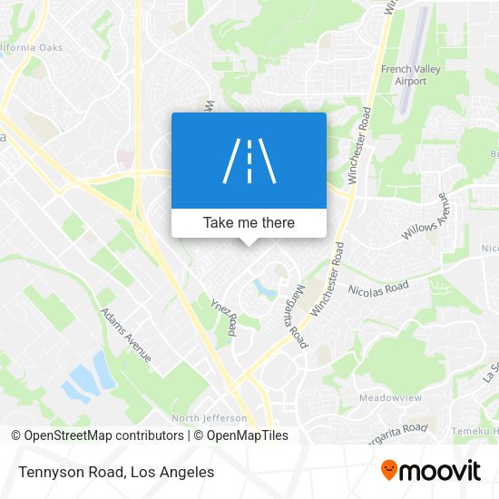 Mapa de Tennyson Road