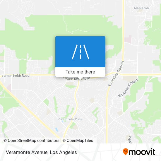 Veramonte Avenue map