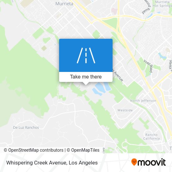 Whispering Creek Avenue map