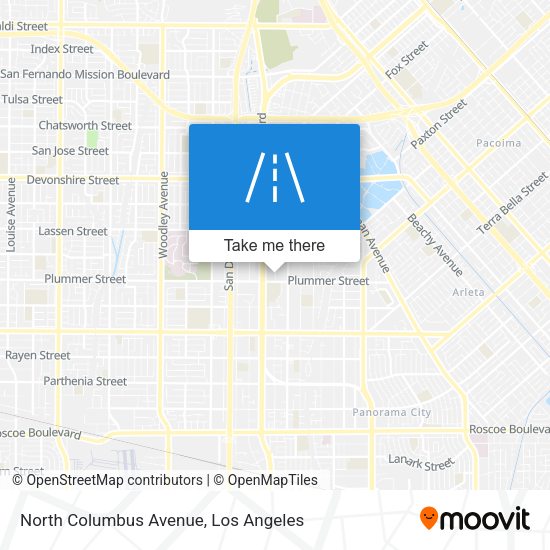 North Columbus Avenue map