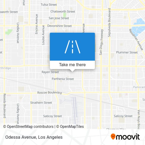 Mapa de Odessa Avenue