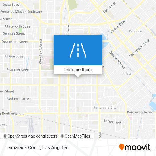 Tamarack Court map