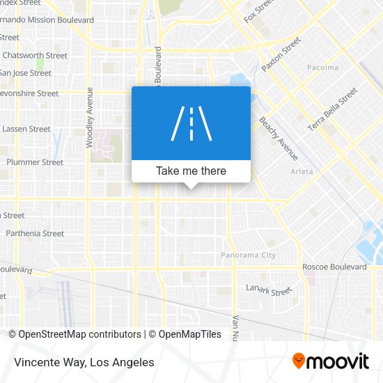 Vincente Way map